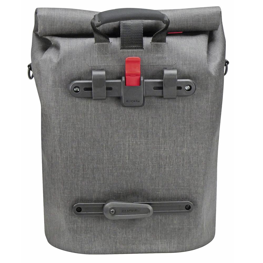 KLICKfix Gepäckträgertasche Lightpack GT wasserdicht grau Größe 40x34x18 cm 16l