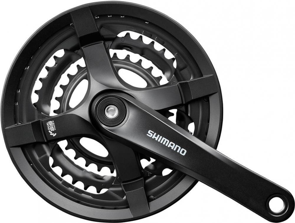 SHIMANO Kurbelgarnitur TOURNEY FC-TY501 6/7/8-fach 170 mm 48-38-28 Zähne - für Kettenschaltungen