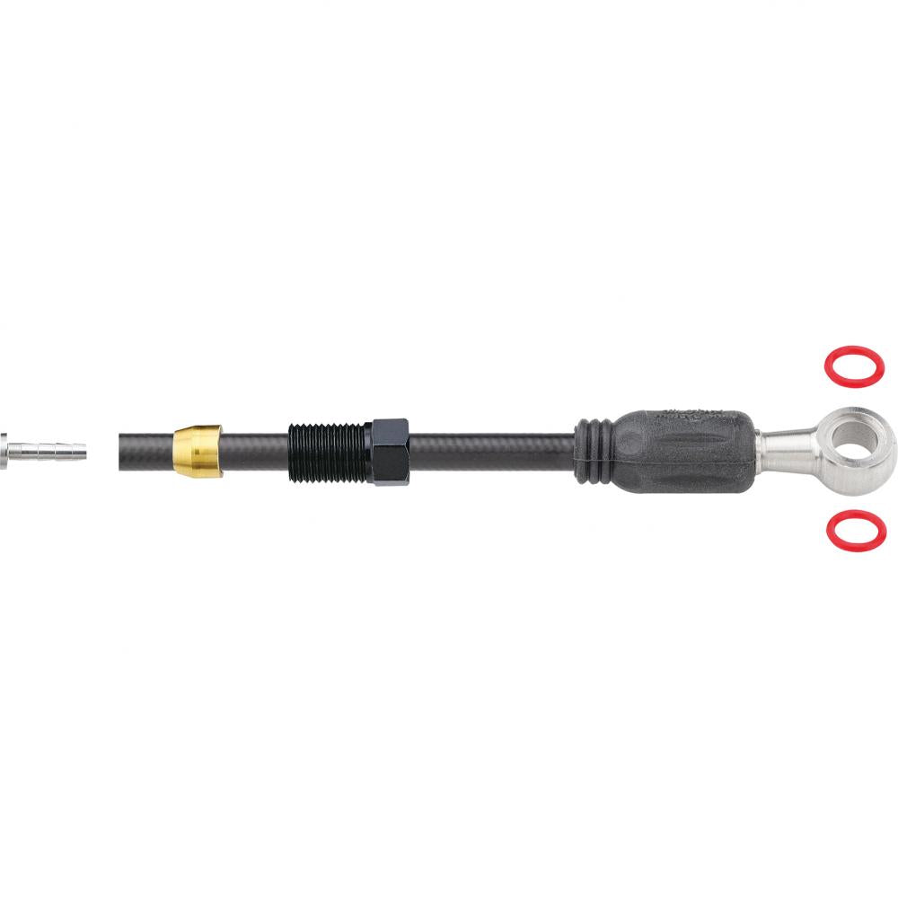 Jagwire Bremsleitungsset Sport Hydraulic für Mineralöl l Schwarz - präzise Bremspower für Shimano & Co.