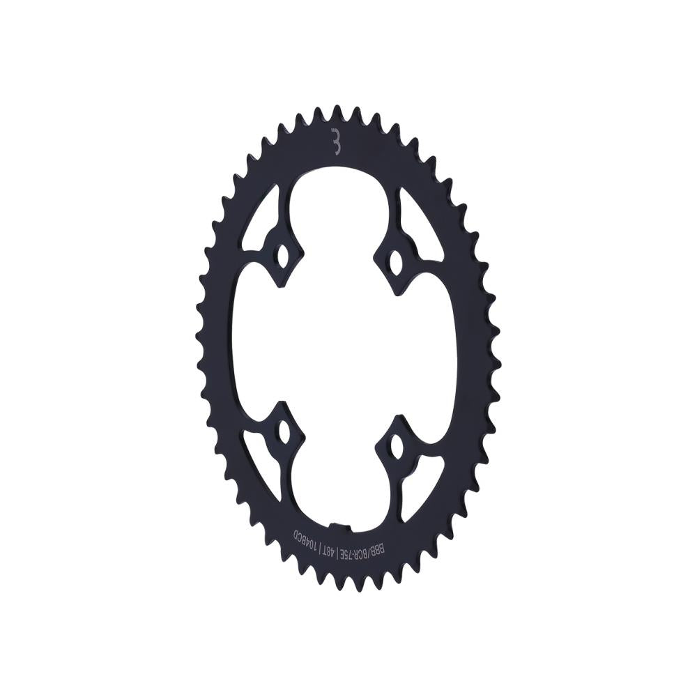 BBB Cycling BBB chainring E-bikeGear steel 48T 104 Schwarz - robustes E-Bike-Kettenblatt für Nabenschaltungen