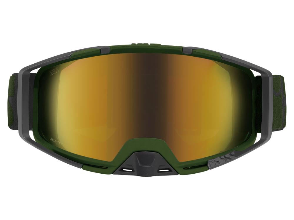 IXS Sports Division iXS Trigger Goggle Mirror unis Olive/Mirror Gold - maximale Sicht & Schutz