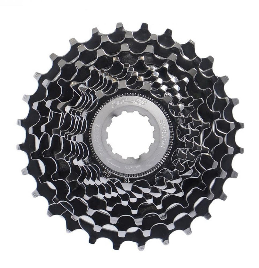XLC 9-fach Zahnkranz-Kassette 13-28 Zähne für Shimano, schwarz-silber Fahrradritzel.