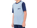 100% Ridecamp Youth Short Sleeve Jersey XL Light Slate / Navy - atmungsaktives MTB-Jersey