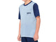 100% Ridecamp Youth Short Sleeve Jersey XL Light Slate / Navy - atmungsaktives MTB-Jersey