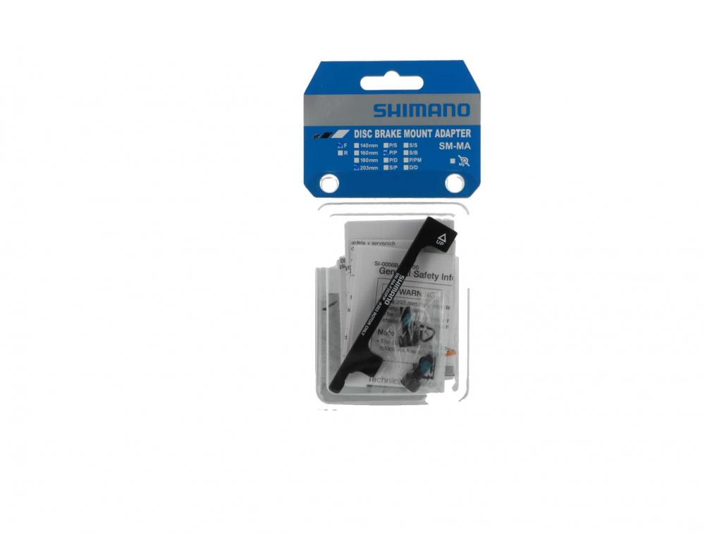 Shimano Scheibenbremsadapter PM auf PM 160 auf 203 mm für vorne oder hinten in der Originalverpackung.