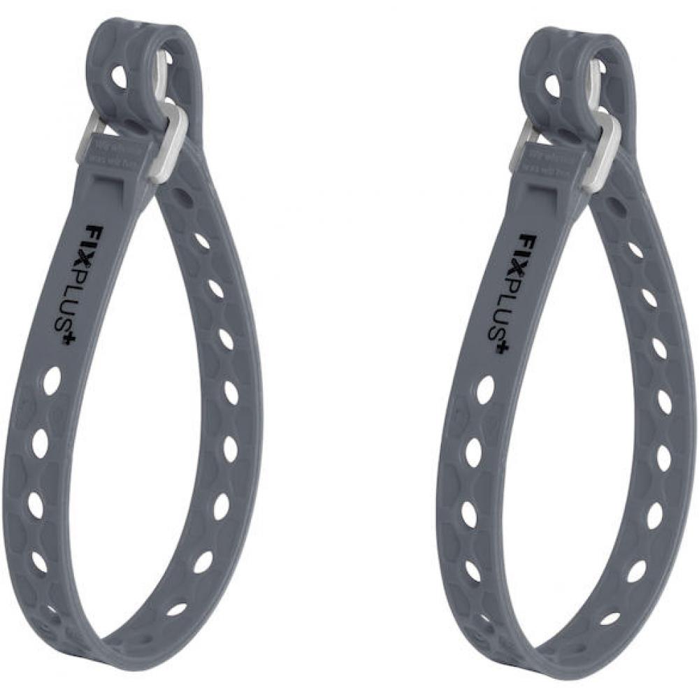 FixPlus Spannband Strap Nano/Slim Fit 40 cm Dunkelgrau - flexibles Fixierband für sicheres Spannen