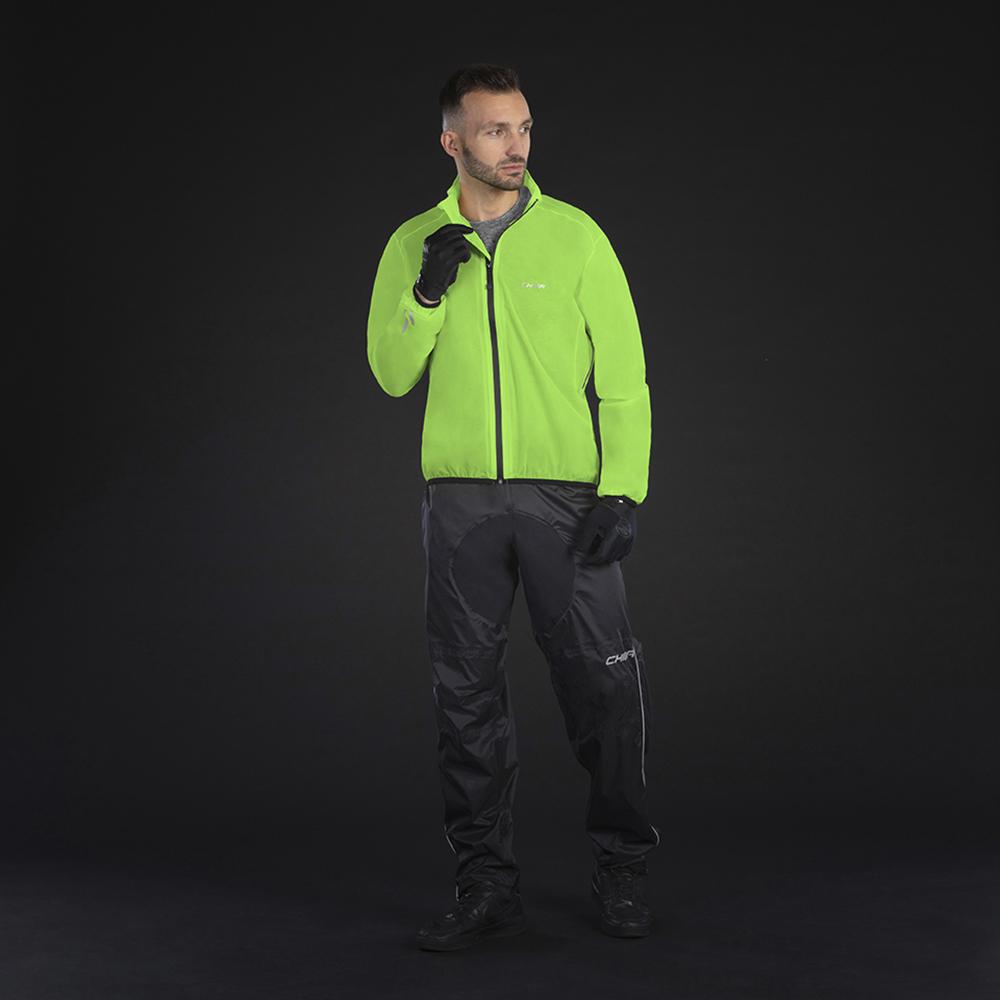 CHIBA Race Performance Jacke - neongrün, wasserdicht & atmungsaktiv, Größe M