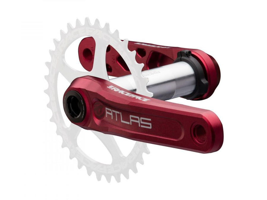 Race Face Atlas Kurbel, 175mm, 68/73mm, 30mm, rot - robuste Enduro- und Downhill-Performance