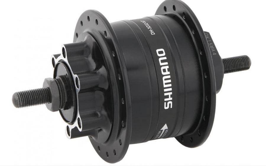 SHIMANO Nabendynamo DH-3D32 6 Volt 3 Watt 36 Loch 6-Loch Schwarz Mutterntyp