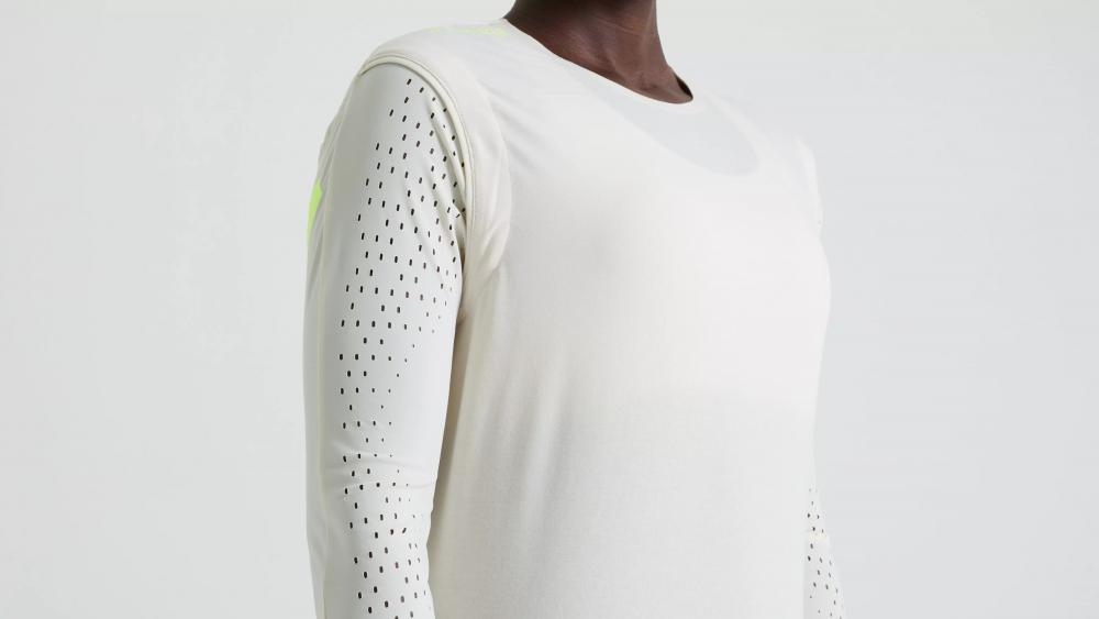 GRAVITY RACE JERSEY LS Langarm MTB Trikot - Birch White - Größe XXL