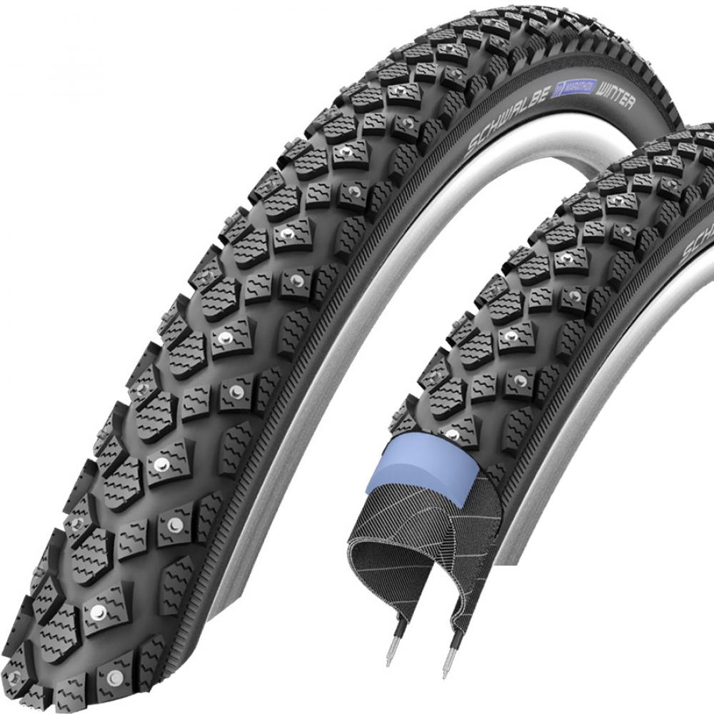 Schwalbe 2 x Reifen Marath.Winter Plus HS396 28x1.60 Zoll 700x40C 42-622 sw-TS Ref.SG240Sp E-25