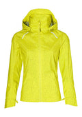 Basil Bekleidung Skane HiVis Damen Regenjacke neongelb M - 360° reflektierend - wasserdicht & atmungsaktiv (10.000 WP/MVP) Bionic Finish® Eco taillierter Schnitt & helmtaugliche Kapuze