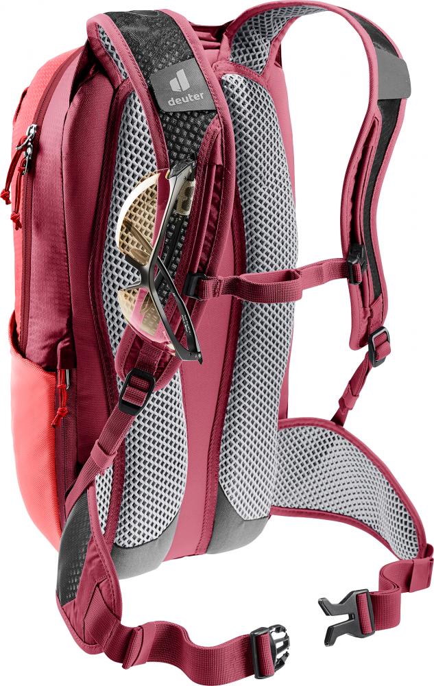Deuter Race 12 Fahrradrucksack 12 Liter Rot - Leichter stabiler Rucksack für MTB & Rennrad