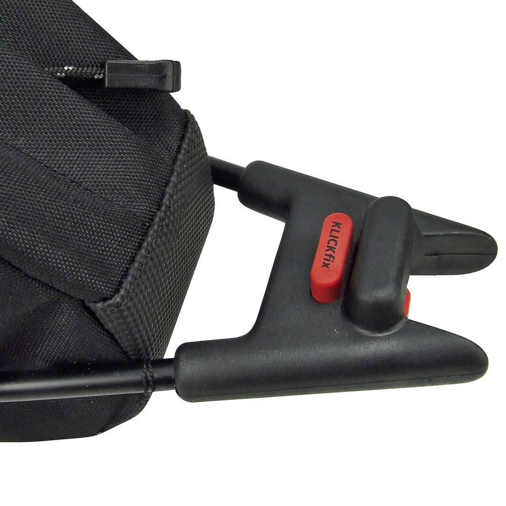 KLICKfix Satteltasche Contour SF schwarz Größe 14x28x15 cm 4l Contour Adapter