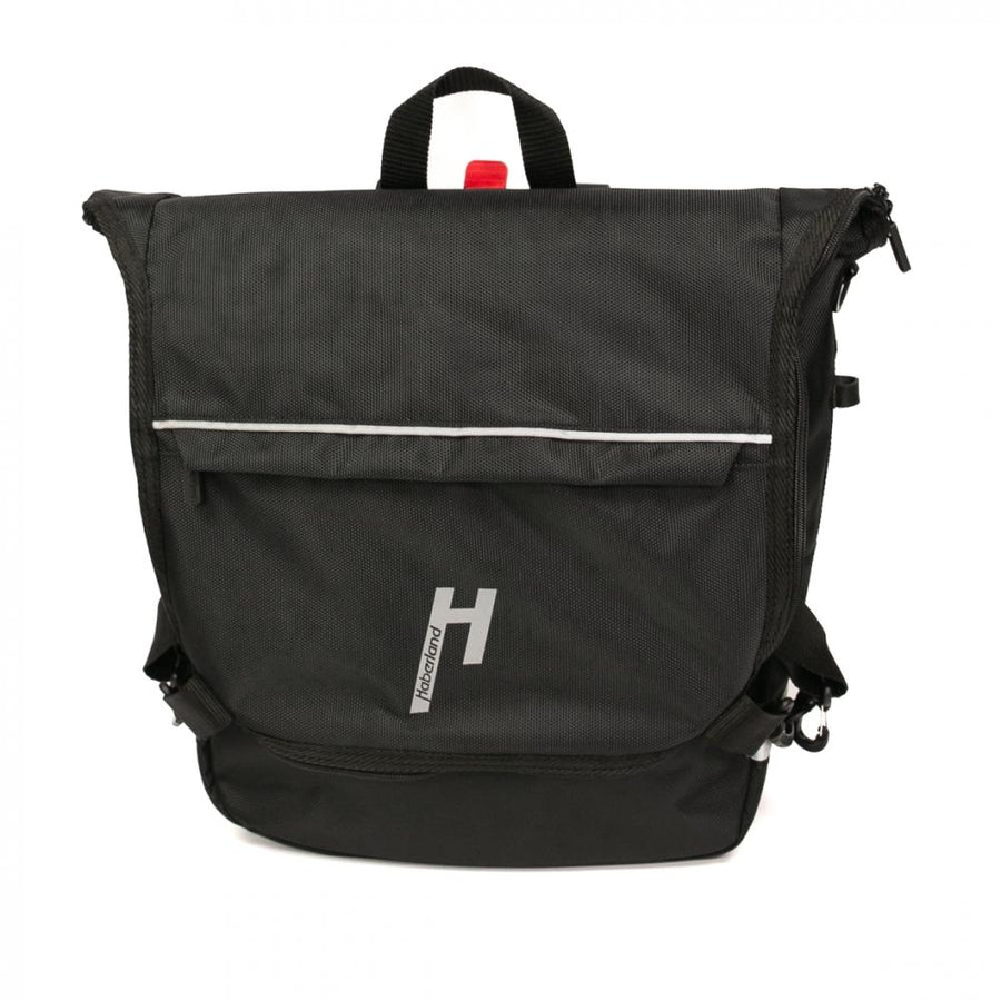 Haberland Bike-Rucksack Sporty schwarz/reflex - vielseitiger Fahrradrucksack mit Regenschutz