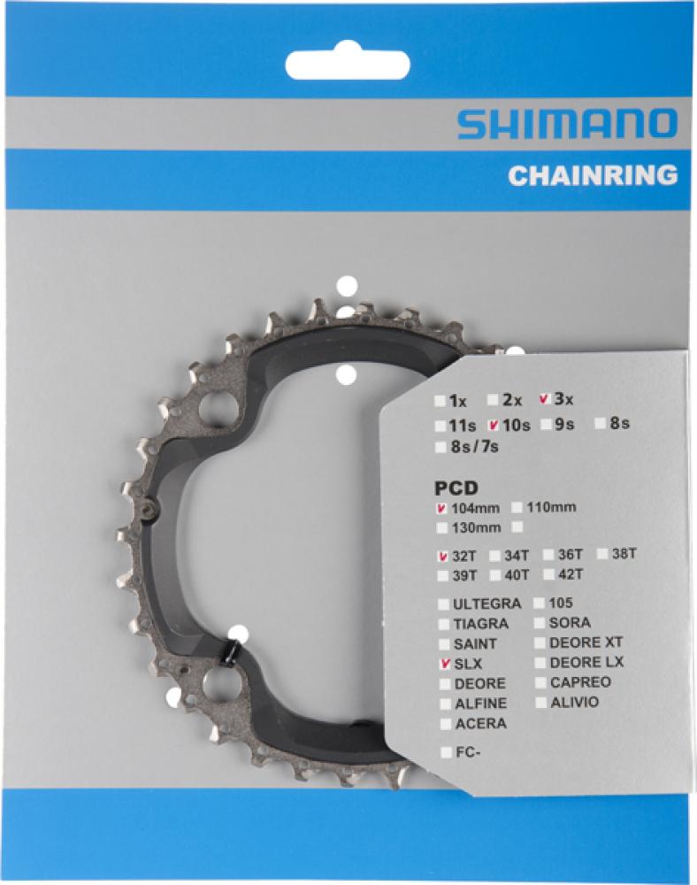 SHIMANO Kettenblatt SLX FC-M670 32 Zähne - präziser Antrieb für Mountainbikes