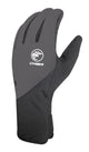 CHIBA Softshell Light - Radhandschuhe dunkelgrau, winddicht, atmungsaktiv, Touchfunktion, Größe M