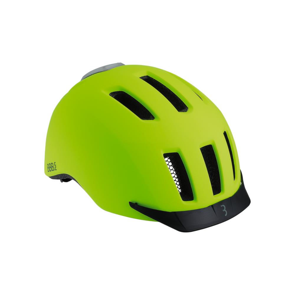 BBB Cycling BBB Helme Grid L (58-62cm) matt neon gelb - sicherer City- und E-Bike-Helm