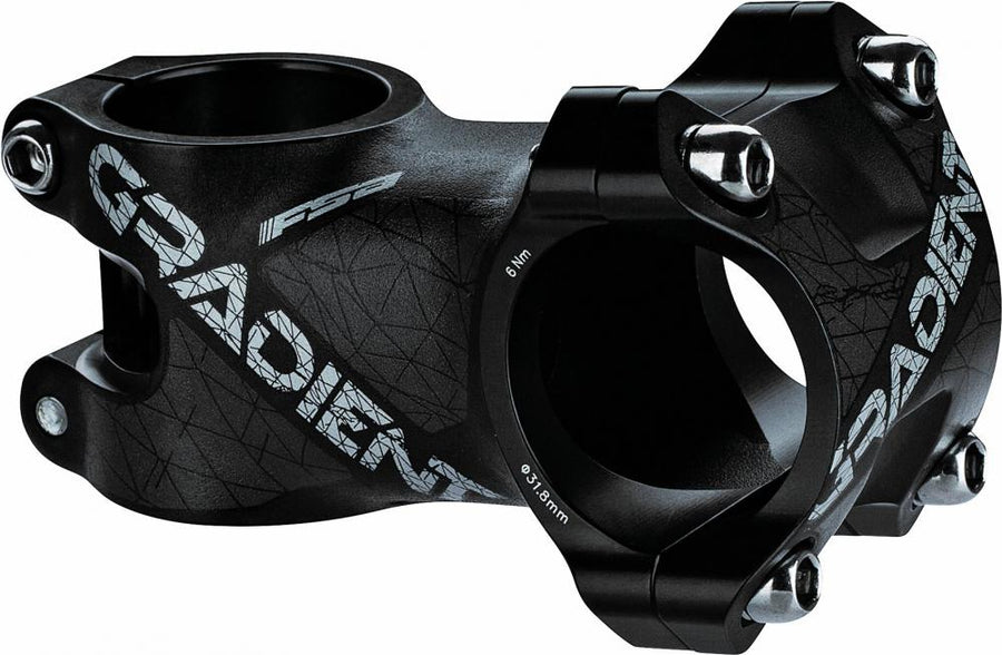FSA Vorbau Gradient +6° 31,8 x 45 mm Schwarz - Leichter Aluminium-Vorbau für MTB