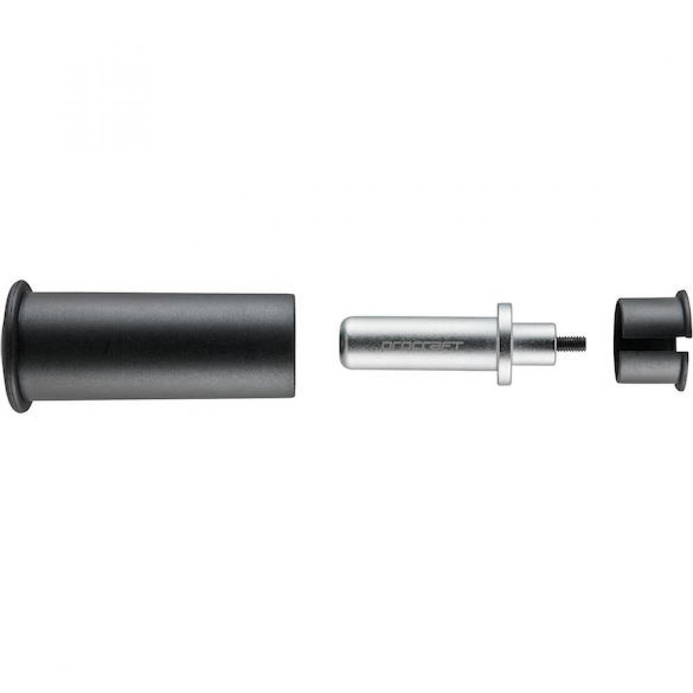 Procraft Krallenmutter Einschlagwerkzeug Advanced 1" 1 1/8" in Schwarz/Silber für präzise Kralleinschläge.