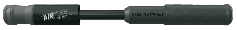 SKS Minipumpe Airflex Explorer 205 mm schwarz  Flexibler Schlauch für SV/AV-Ventile, max. 5 bar, leicht mit 132 g, ideal für MTB-Reifen unterwegs
