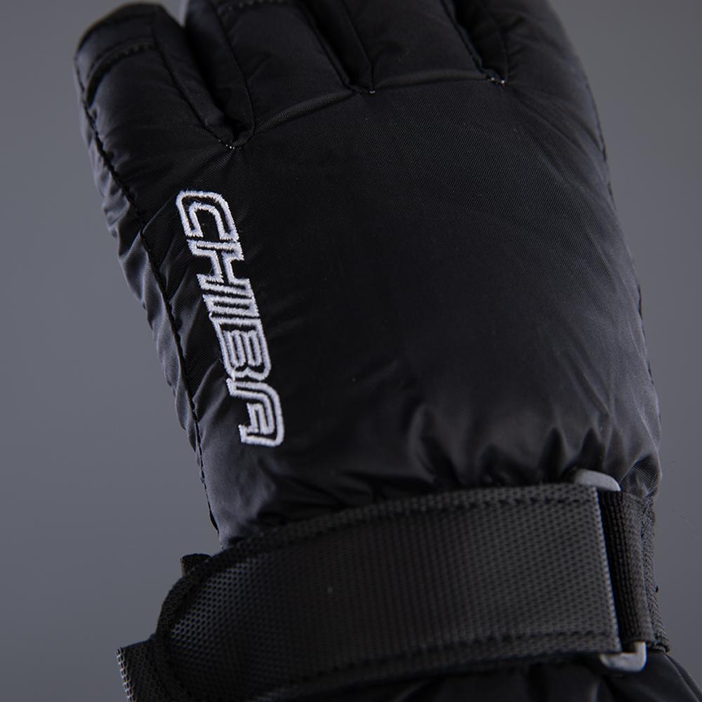 CHIBA Kids Allround Finger - wasserdichte Kinder-Radhandschuhe, Größe 6, schwarz