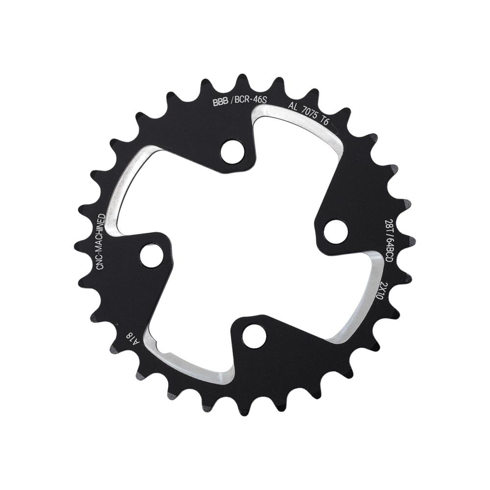 BBB Cycling BBB Kettenblatt MTBGear comp. 2x10 26T/64mm anthrazit - präzise Schaltperformance
