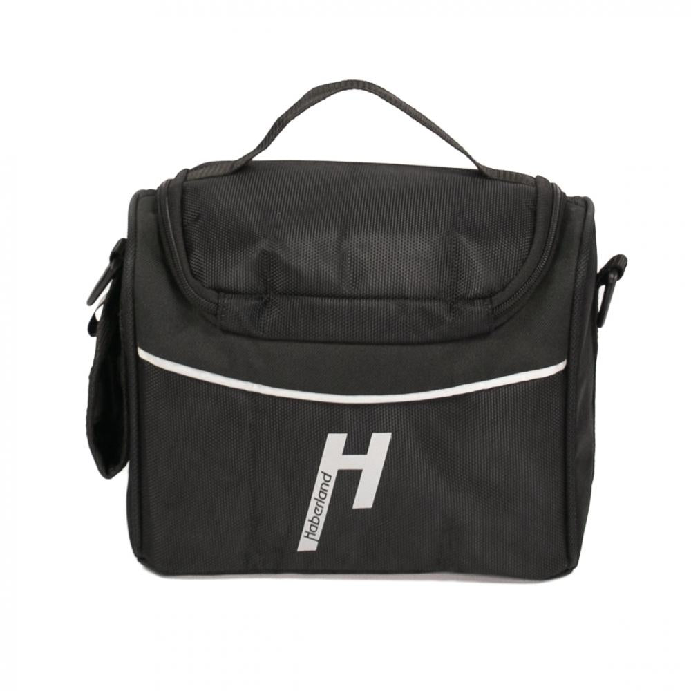 Haberland Lenkertasche 5l Siebensachen schwarz - praktische Fronttasche mit KLICKfix