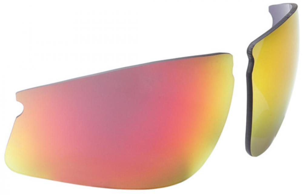 BBB Cycling BBB Gläser Impress smoke mirror Einheitsgröße rot - Ersatzgläser für klare Sicht