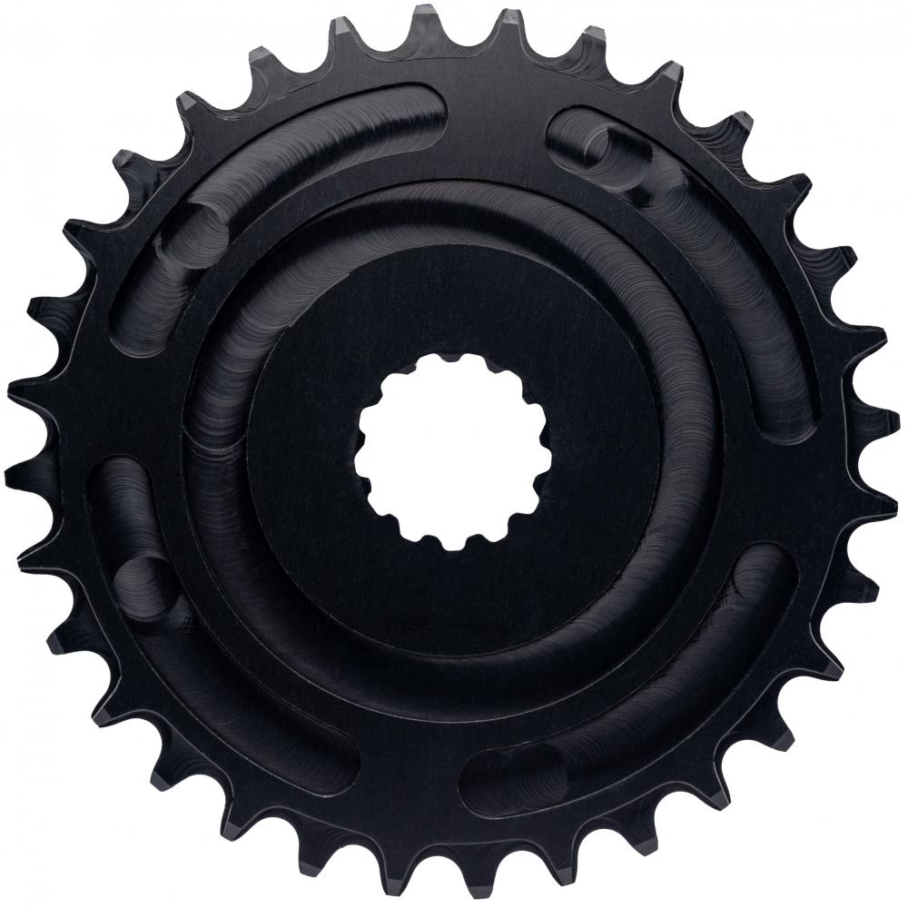 CONTEC Kettenblatt "C.Drive DM"nDirect Mount, 9-/10-/11-fach, 3/32", Narrow-Wide (NW) Zahnprofil, Aluminium 7075, schwarznSB-verpackt, 47,5mm Kettenlinie (Standard), Chainglider kompatibel, passend für Bosch Antrieb Gen. 3, 32 Zähne