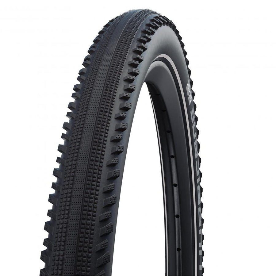 Schwalbe Hurricane Performance Drahtreifen 42-622 Schwarz mit modernem Profil für Straße und Gelände.