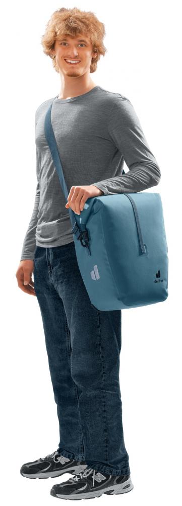 deuter Visby 20+5 Hinterradtasche wasserdicht - 25L Atlantic Blau mit BagFix-Halterung