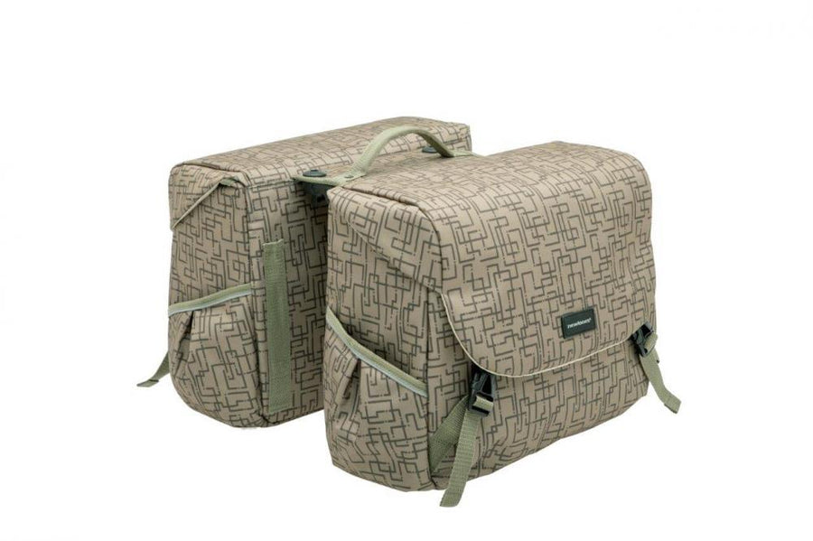 New Looxs Doppelpacktasche Mondi Joy Double RT 2x 19,5 Liter Ivy Walnut - viel Stauraum für Alltag & Tour