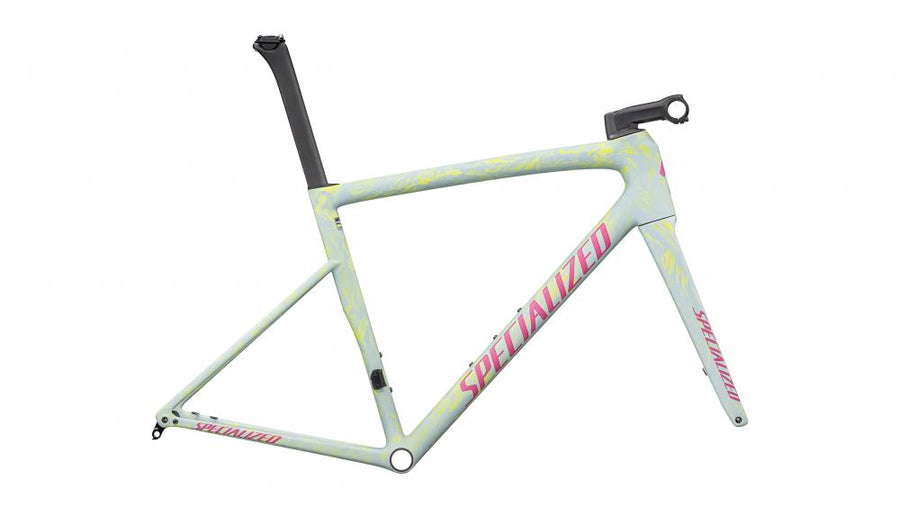 Specialized Tarmac SL8 Rahmenset - Ion Metallic/Sea/Rebel Pink - Größe 61cm - Trekkingrad