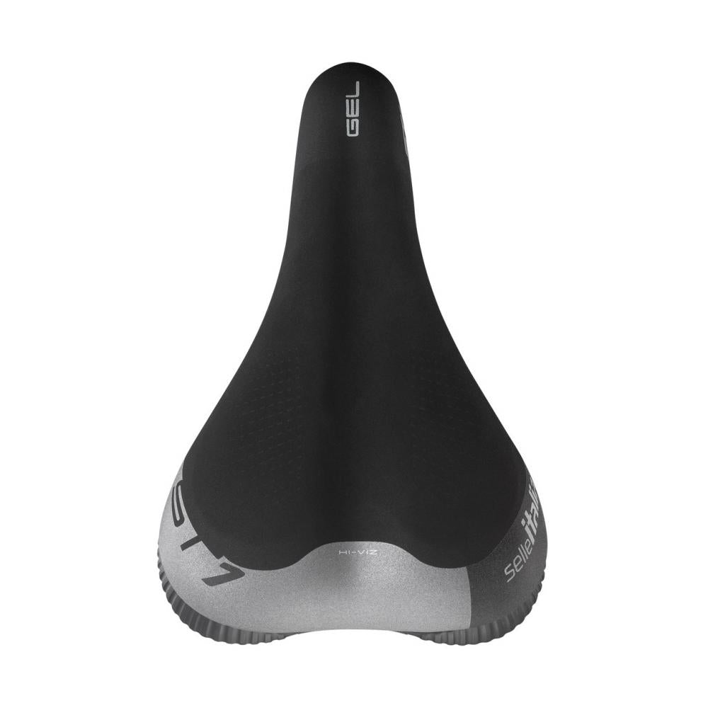 Selle Italia ST 1 L1 City-/Commuter-Sattel 166×261 mm FeC-Alloy Gestell Soft-Tek Bezug Light-Gel Hi-Viz