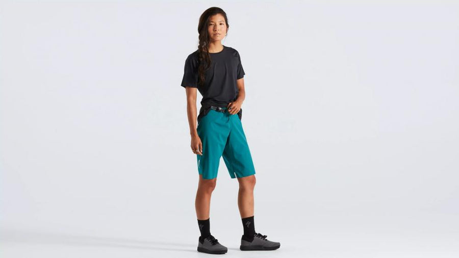 VAUDE Trail Air Shorts Damen Tropical - Leichte MTB Radhose kurz für Frauen