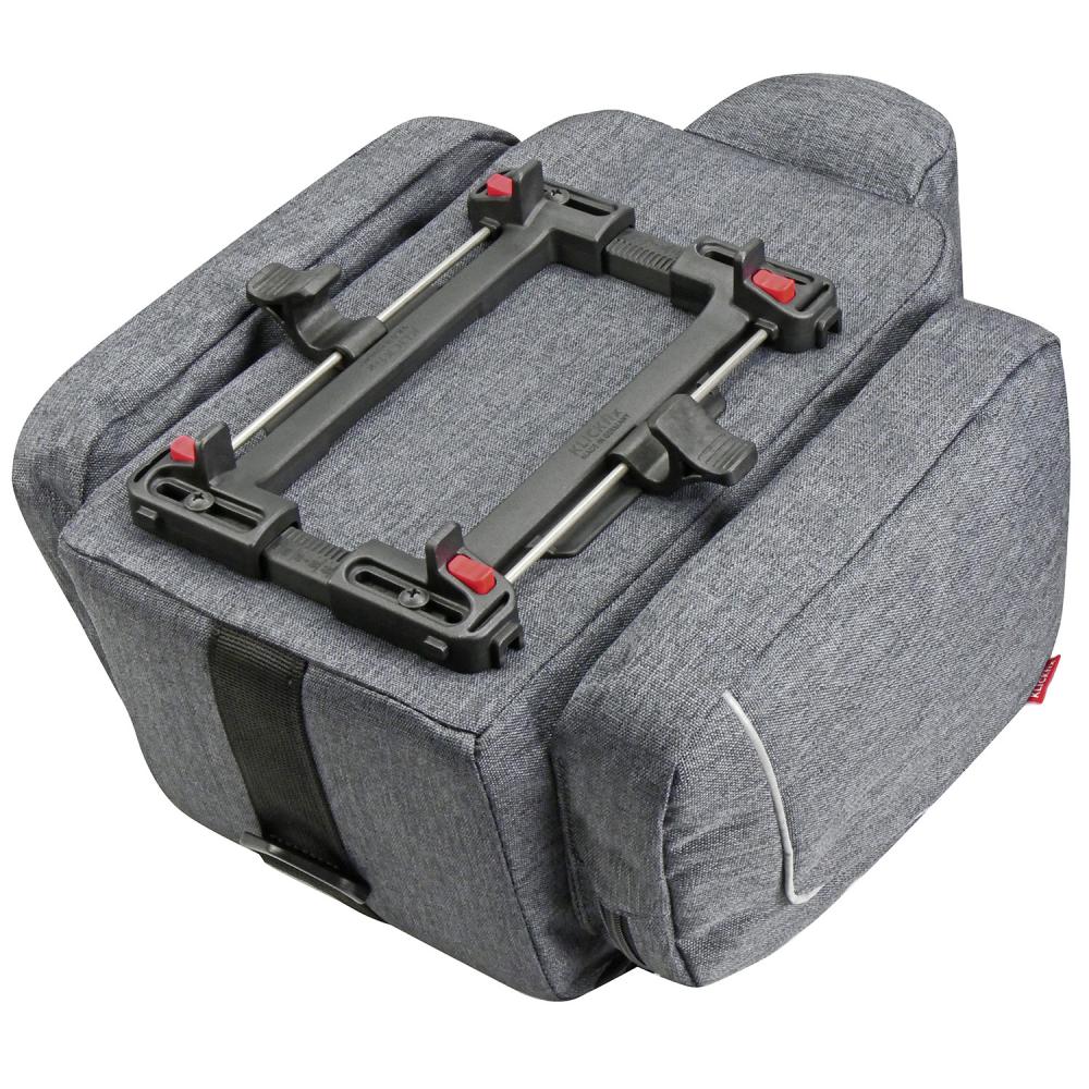 KlickFix Zubehörhalter UNIKLIP 2 schwarz für Gepäckträgermontage Größe 3,7x22x17 cm