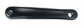 Kurbel Wing links 170mm lg Alu schwarz 4kant