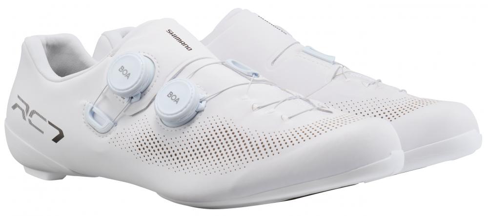 SHIMANO Fahrradschuhe RC703 Herren/Damen Road SPD-SL Fahrradschuhe Größe 47 Weiß