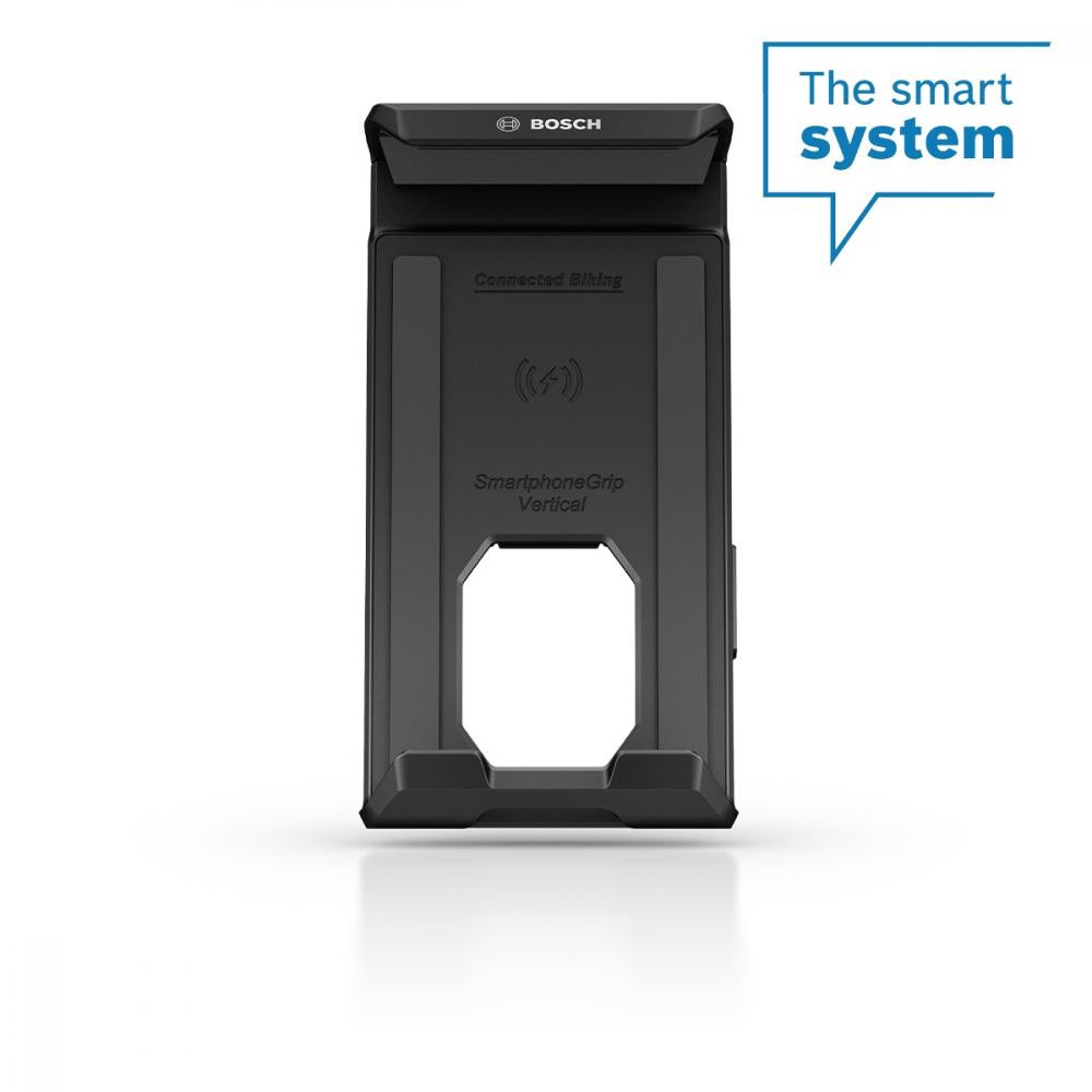 Bosch SmartphoneGrip Vertical BSP3300 Smartphone-Halterung, Smart System, Hochformat, eBike Flow App, kabelloses Laden, USB-C