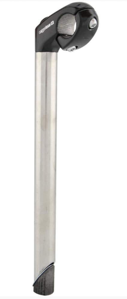 Ergotec Cat 2 Tube Vorbau 25,4 mm 40 mm 35° schwarz/silber Level 2, 300 mm Schaft, Edelstahl/Alu