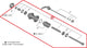 SHIMANO Hohlachse komplett für FH-QC400-HM-B Ersatzachse für Hinterradnabe
