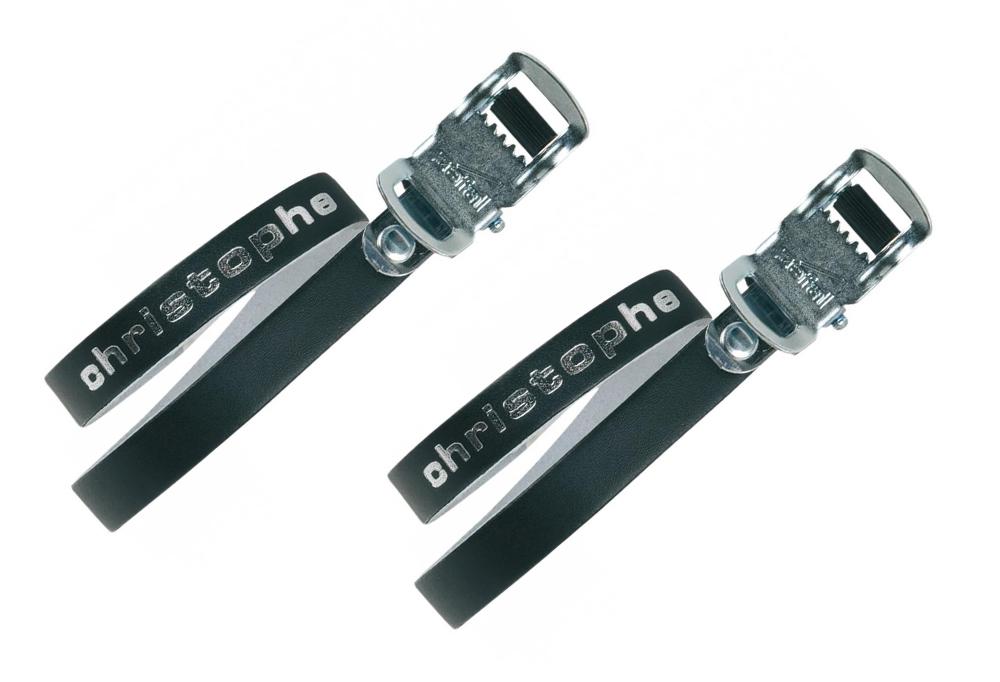Zéfal Riemen Christophe 516 Schwarz 516 - robuste Pedalriemen für sicheres Fahren