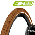Continental Reifen Ride City 28x1.45\" 37-622 braun Reflex E-25 Draht