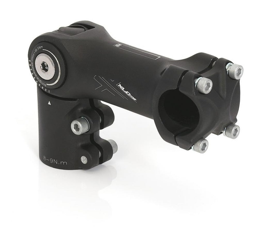 Schwarzer XLC Comp Ahead Vorbau ST-T13 aus Aluminium, 0-90° verstellbar, 31,8mm Lenkerklemmung.