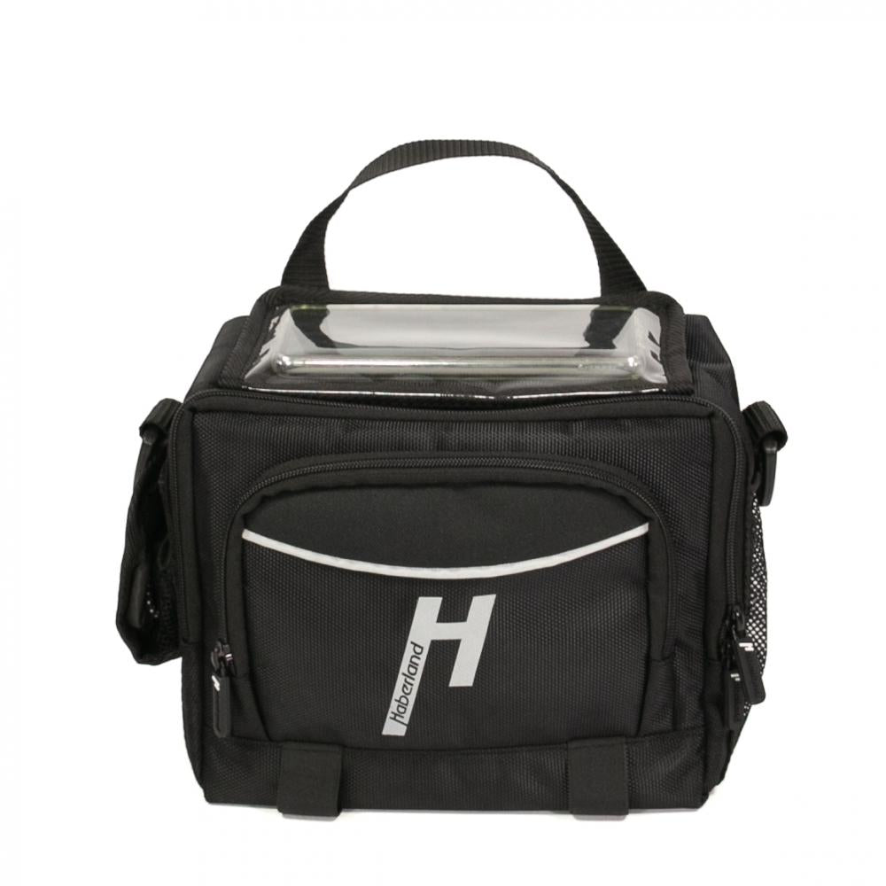 Haberland Lenkertasche 6l Bottle schwarz - praktische E-Bike-Lenkerlösung mit KLICKfix