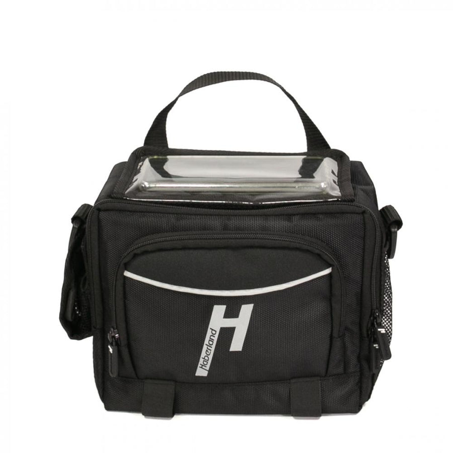 Haberland Lenkertasche 6l Bottle schwarz - praktische E-Bike-Lenkerlösung mit KLICKfix