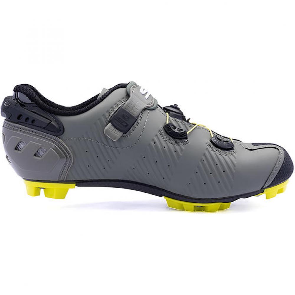 Sidi MTB Drako 2S SRS military/yellow 43,5 - ultrasteifer Carbon-MTB-Schuh für maximale Performance