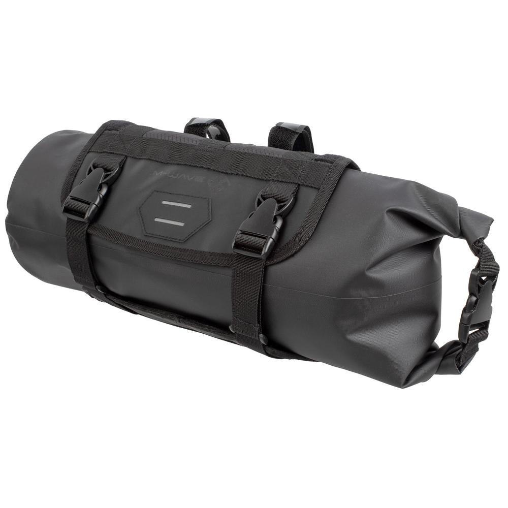 M-WAVE Rough Ride Front Black Series Lenkertasche - 10 l wasserdichte Front-Bikepacking-Tasche