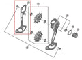 Shimano XT RD-M8120 Kettenleitblech innen SGS-Typ für Fahrrad-Schaltwerk Zubehör, Teil 18.